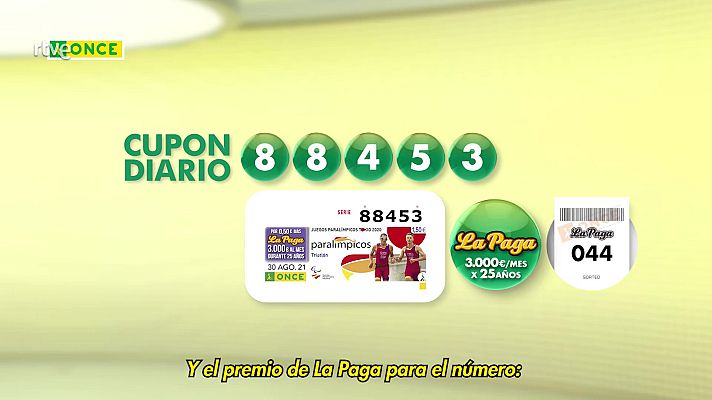 Sorteos ONCE - Sorteo ONCE - 30/08/21