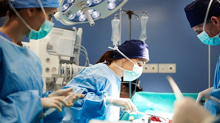 Telediario 1 - Trasplante pulmonar pionero en niños en el Vall d'Hebron