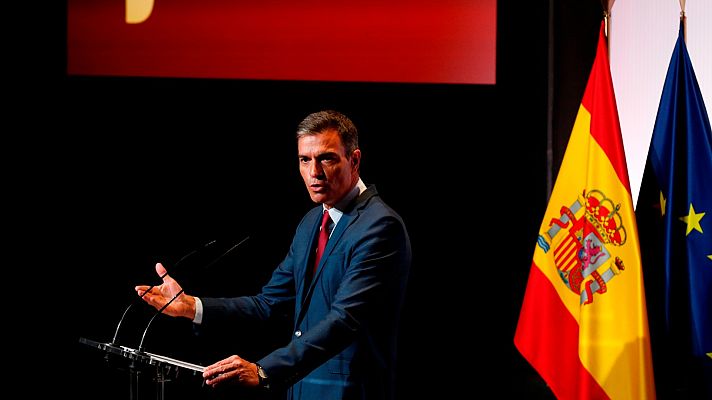 Telediario 1 - Sánchez defiende su gestión frente a quienes le acusan de inacción ante las subidas del precio de la luz