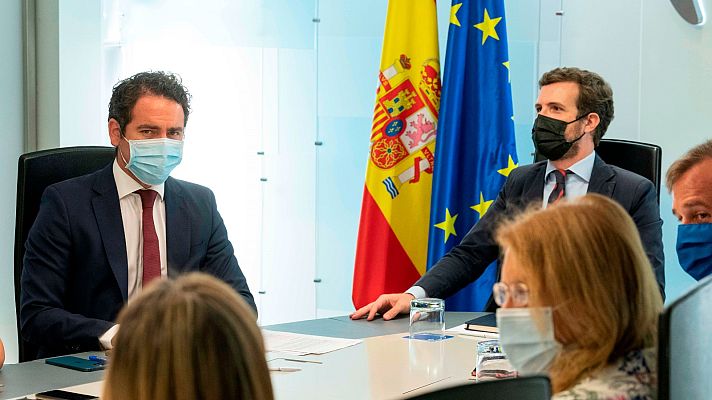 Telediario 1 - El PP acusa a Sánchez de inacción ante la subida de la luz