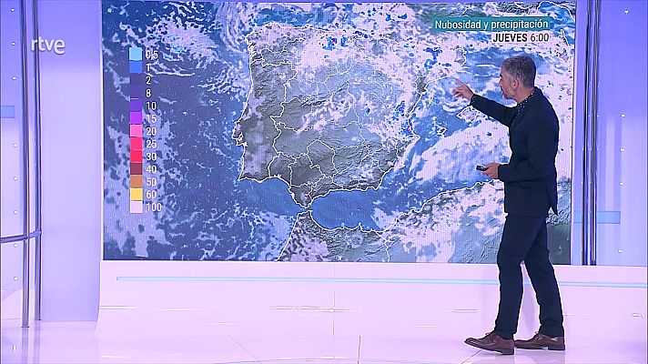 El tiempo - Chubascos muy fuertes en puntos del valle del Ebro, del sistema Ibérico, centro y este de la meseta Sur y Comunidad valenciana