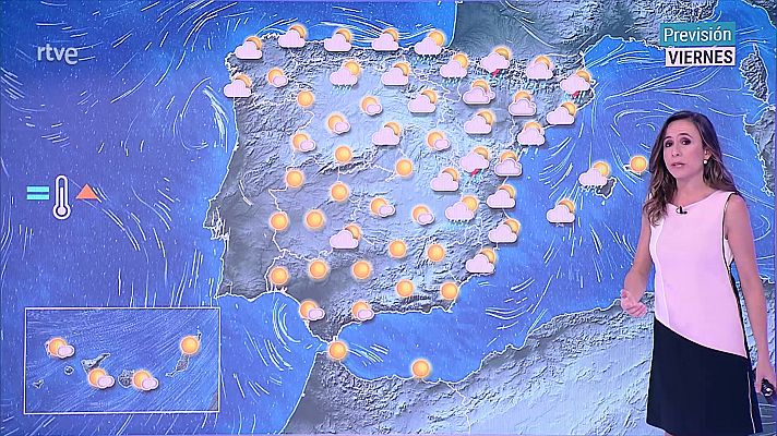 El tiempo - Chubascos y tormentas que pueden ser localmente muy fuertes de madrugada en Castellón y Valencia