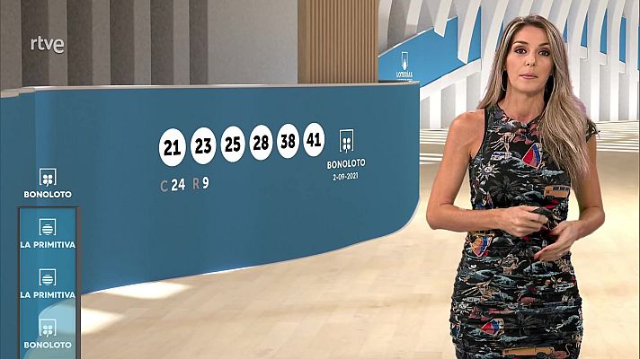 Loterías - Sorteo de la Lotería Nacional, Bonoloto, Primitiva y Jóker del 02/09/2021
