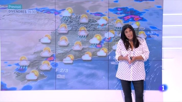 El temps - Divendres tarda, tempestes. Cap de setmana, més estiuenc