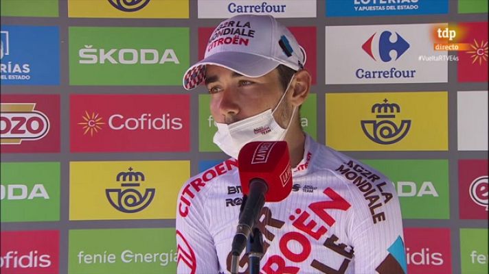  - Vuelta 2021 | Clement Champossin: "Los últimos 150 metros se me han hecho terribles"