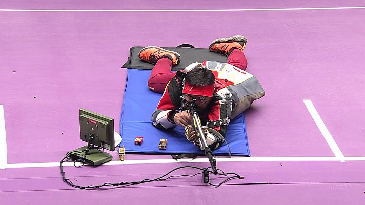  - Tiro paralímpico: Carabina tumbada 50 m - J.A. Saavedra