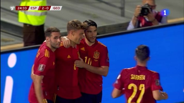 Fútbol - España - Georgia | Soler en estado de gracia amplía la ventaja de España (2-0)
