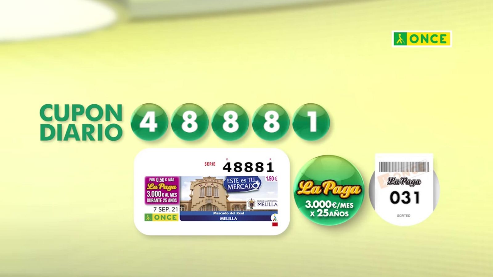 Sorteo ONCE - 07/09/21 - ver ahora