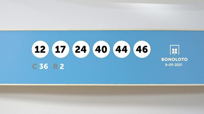 SELAE - Sorteo de la Lotería Bonoloto del 08/09/2021