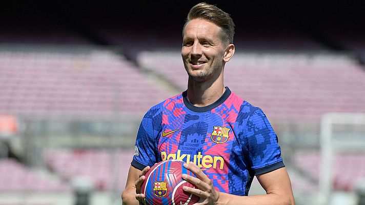 Telediario 1 - Luuk de Jong, en su presentación con el Barça: "Llevo unas semanas entrenando muy bien, me siento en forma y estoy listo"