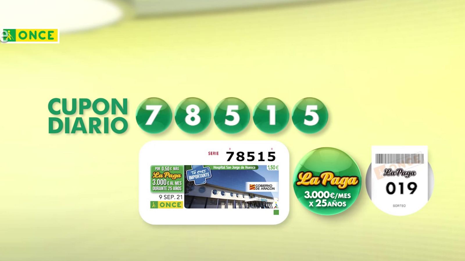 Sorteo ONCE - 09/09/21 - ver ahora