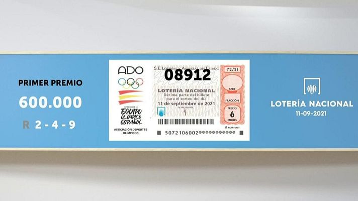 SELAE - Sorteo de la Lotería Nacional del 11/09/2021