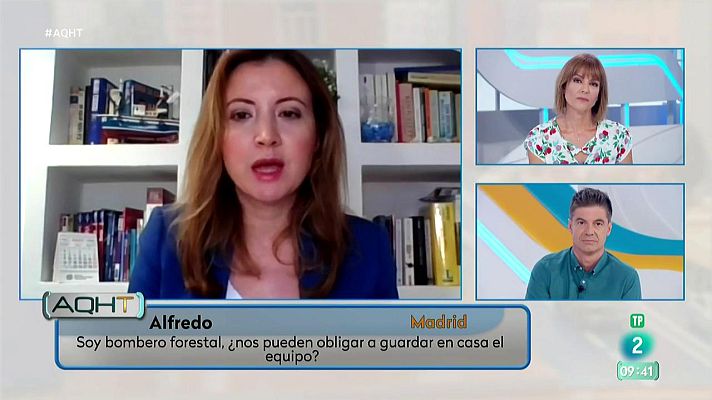 Aquí hay trabajo - Obligado a sofocar un incendio yendo por sus propios medios