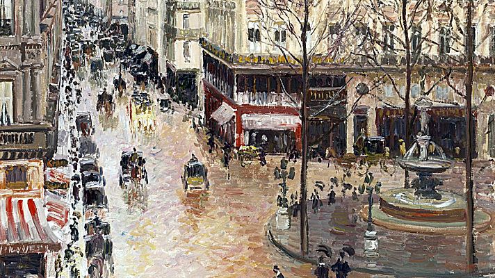 La aventura del Saber - Camile Pissaro, Rue Saint-Honoré por la tarde