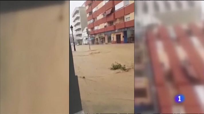 L'informatiu - Comunitat Valenciana - Fuerte episodio de lluvias en Valencia y Castellón