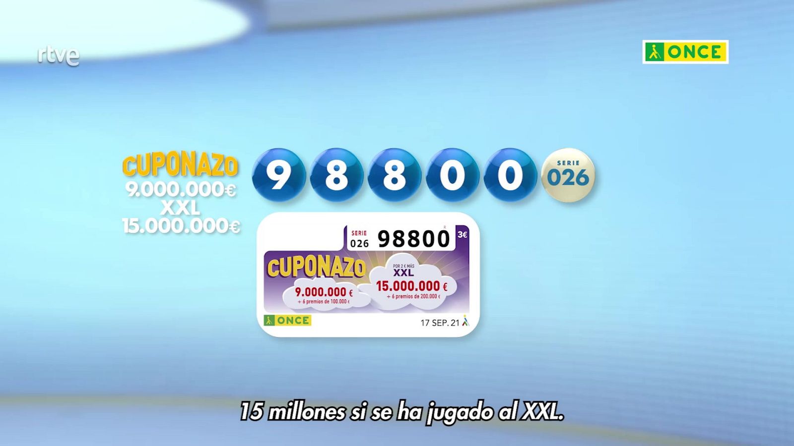 Sorteo ONCE - 10/09/21 - ver ahora