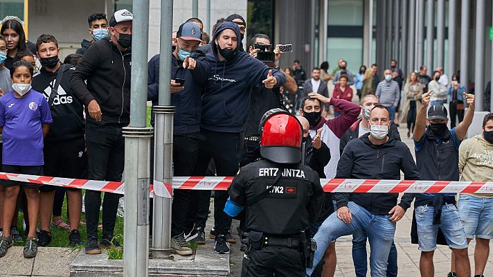 Telediario Fin de Semana - Incidentes en Mondragón tras un acto de Vox