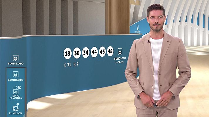 Loterías - Sorteo de la Bonoloto del 20/09/2021