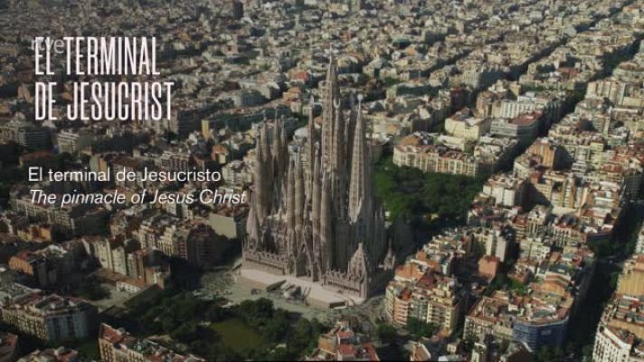  - Projecció de la Torre de Jesucrist, la més alta de la Sagrada Família