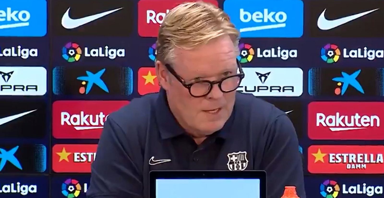 Koeman pide "tiempo" y "apoyo" a los aficionados del Barça | Ver