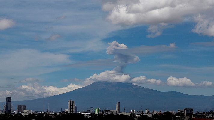 Telediario 1 - El pueblo mexicano de Xalitzintla no pierde de vista al volcán Popocatépetl