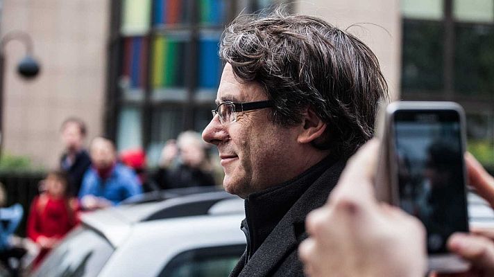 Telediario 2 - Cuatro años de la huida de Puigdemont a Bélgica