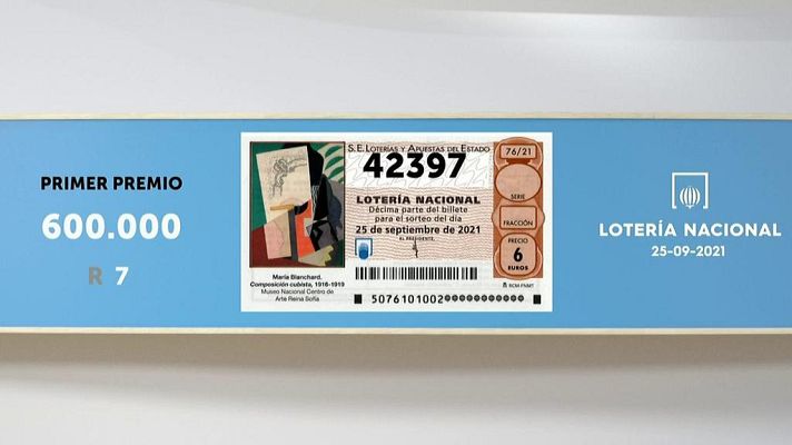 SELAE - Sorteo de la Lotería Nacional del 25/09/2021