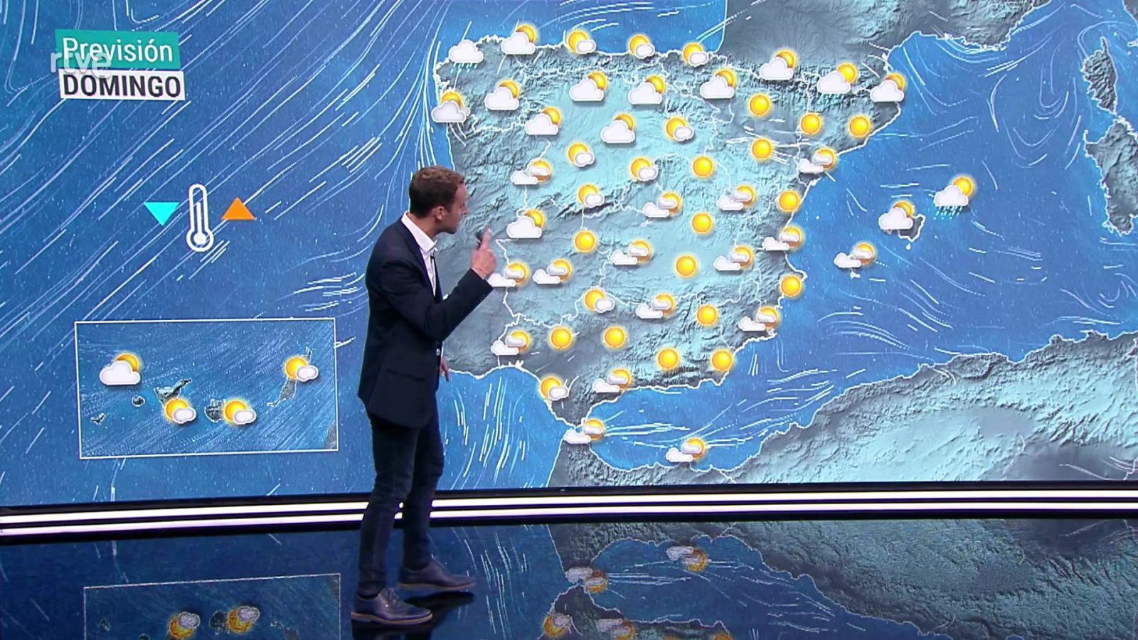 Las temperaturas máximas tienden a subir en la mitad oeste de la Península y Canarias, y con pocos cambios en el resto - ver ahora