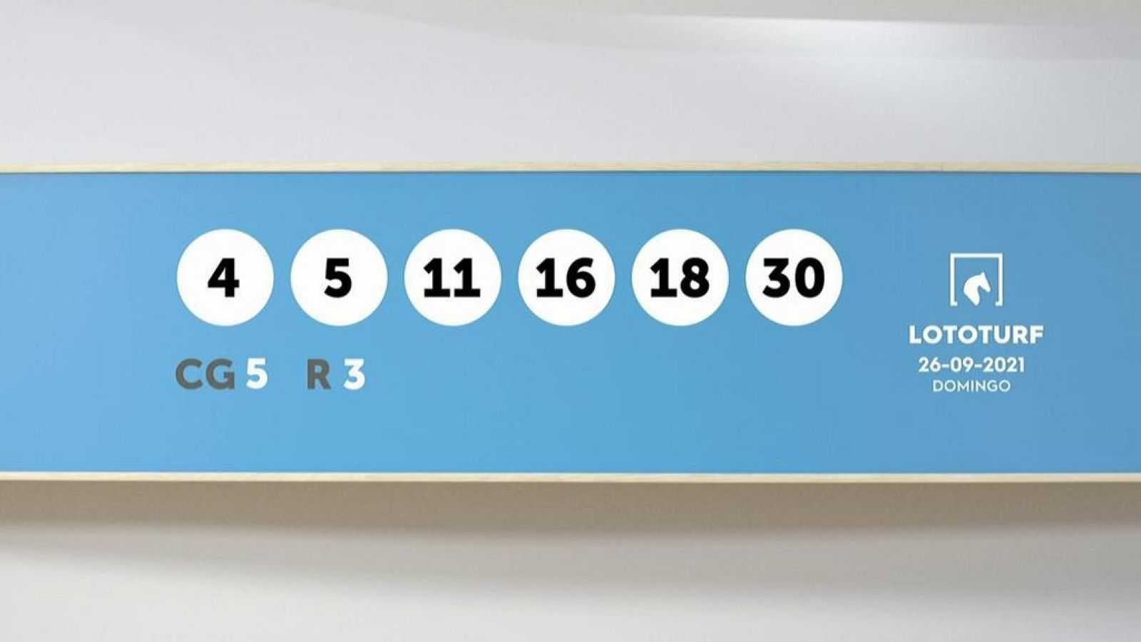 Sorteo de la Lotería Lototurf del 26/09/2021 - Ver ahora