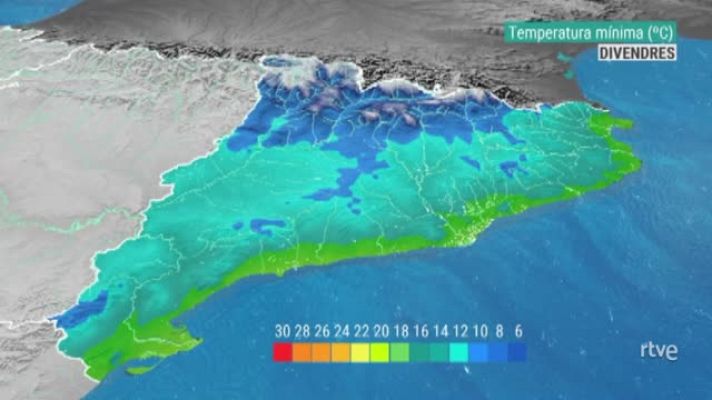  - Evolució de les temperatures mínimes (ºC)