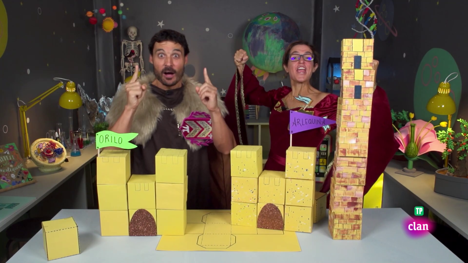 Aprendemos en Clan - RETO - Construcción de castillo - RTVE.es - Aprendemos en Clan | Ver