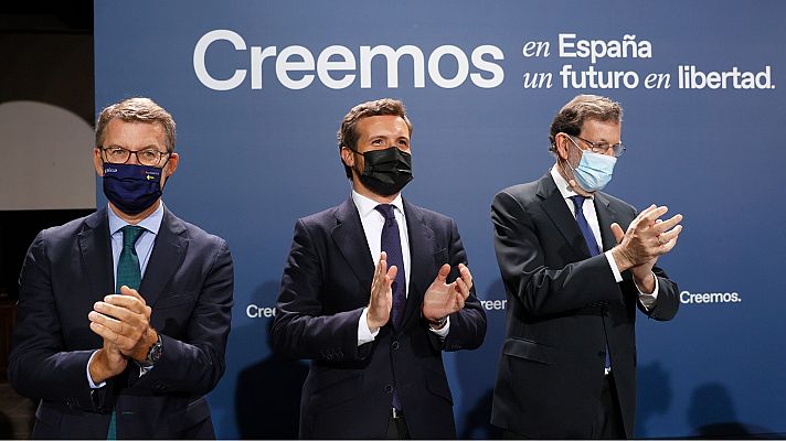 Telediario 1 - Casado presenta su alternativa de gobierno en la Convención del PP y reivindica el legado de Rajoy