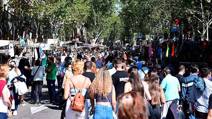 Telediario 1 - La incicidencia acumulada continúa a la baja en España