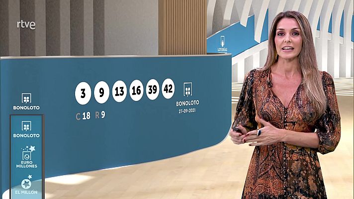 Loterías - Sorteo de la Bonoloto del 27/09/2021