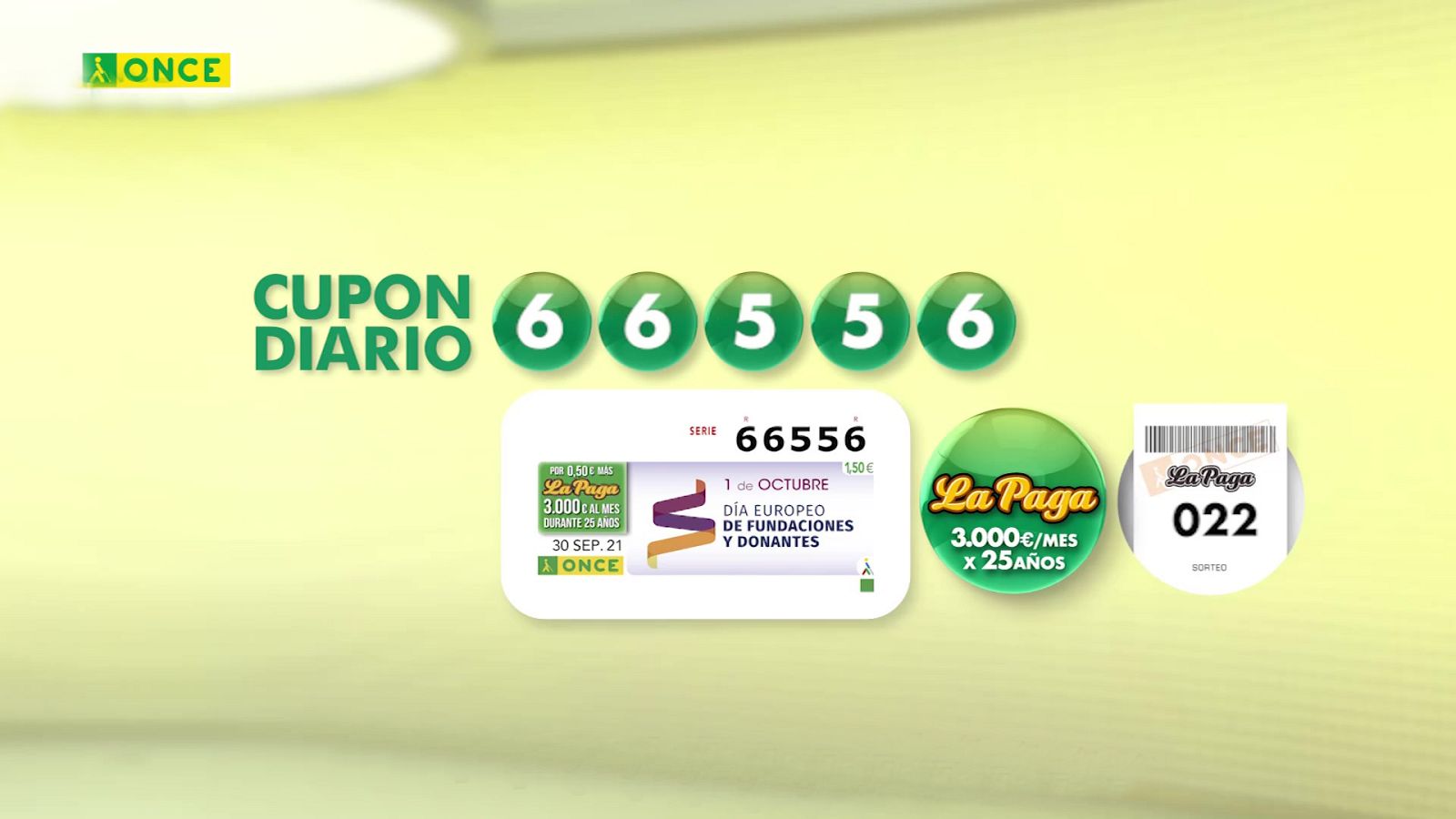 Sorteo ONCE - 30/09/21 - ver ahora