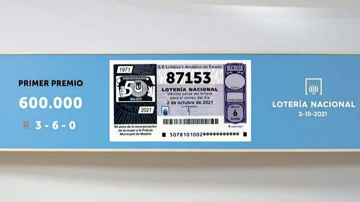 SELAE - Sorteo de la Lotería Nacional del 02/10/2021