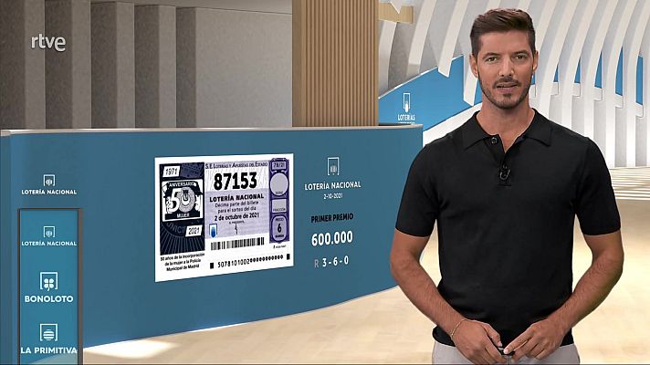 Loterías - Sorteo de la Lotería Nacional del 02/10/2021
