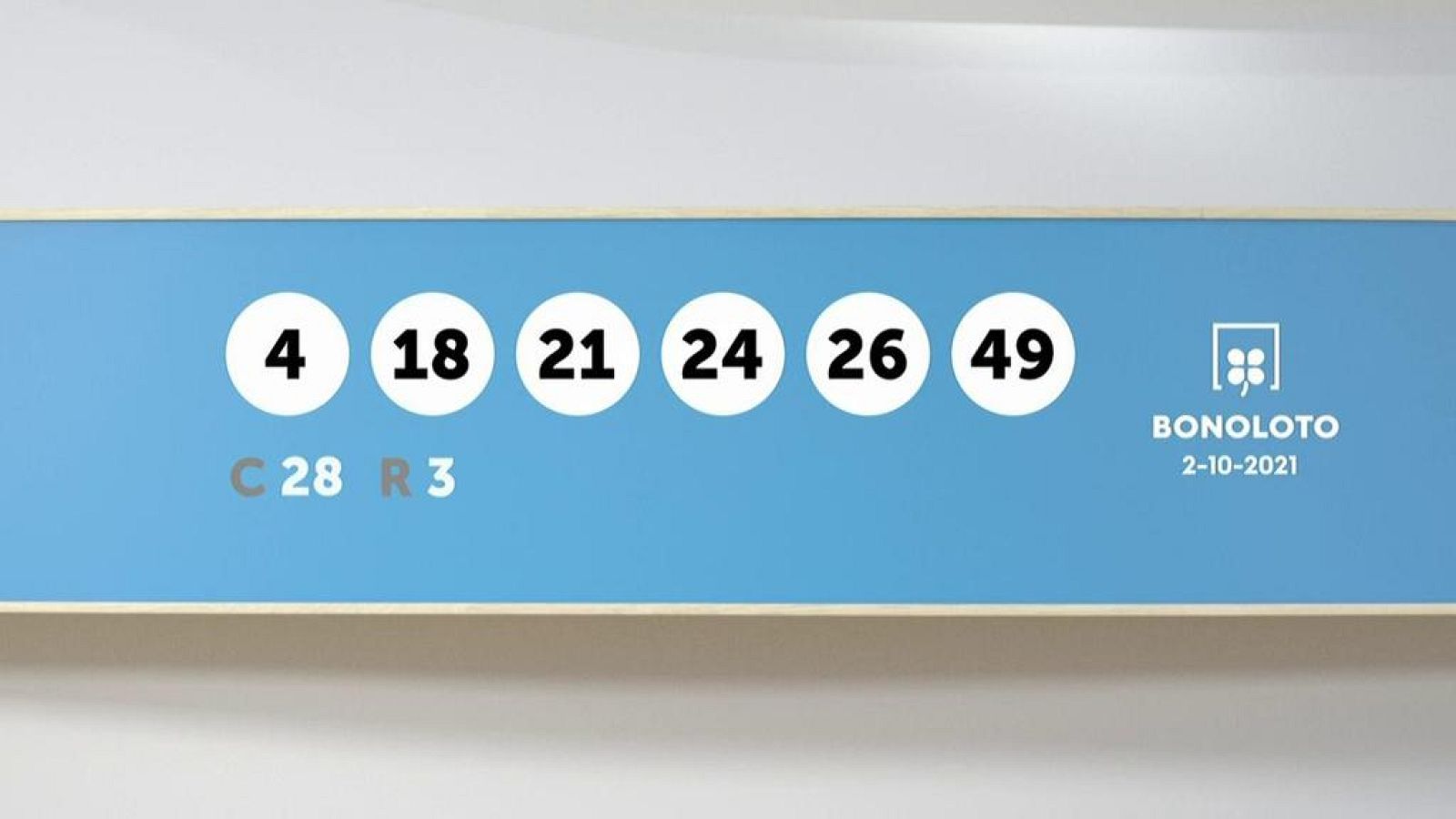 Sorteo de la Lotería Bonoloto del 02/10/2021 - Ver ahora