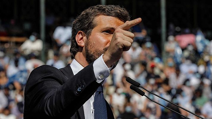 Especiales informativos - Casado: "Somos el centro fuerte, la fuerza tranquila que devuelva la esperanza a España"