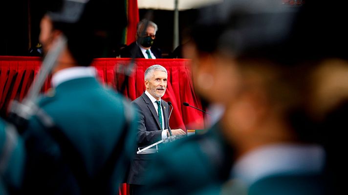 Telediario Fin de Semana - Abucheos al ministro Grande-Marlaska en un acto de la Guardia Civil en Córdoba