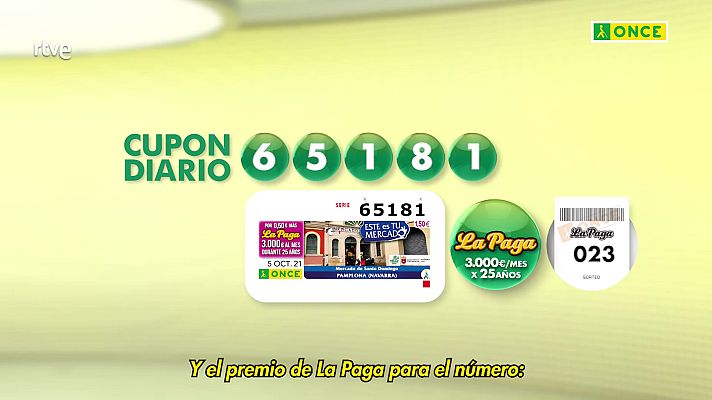 Sorteos ONCE - Sorteo ONCE - 05/10/21