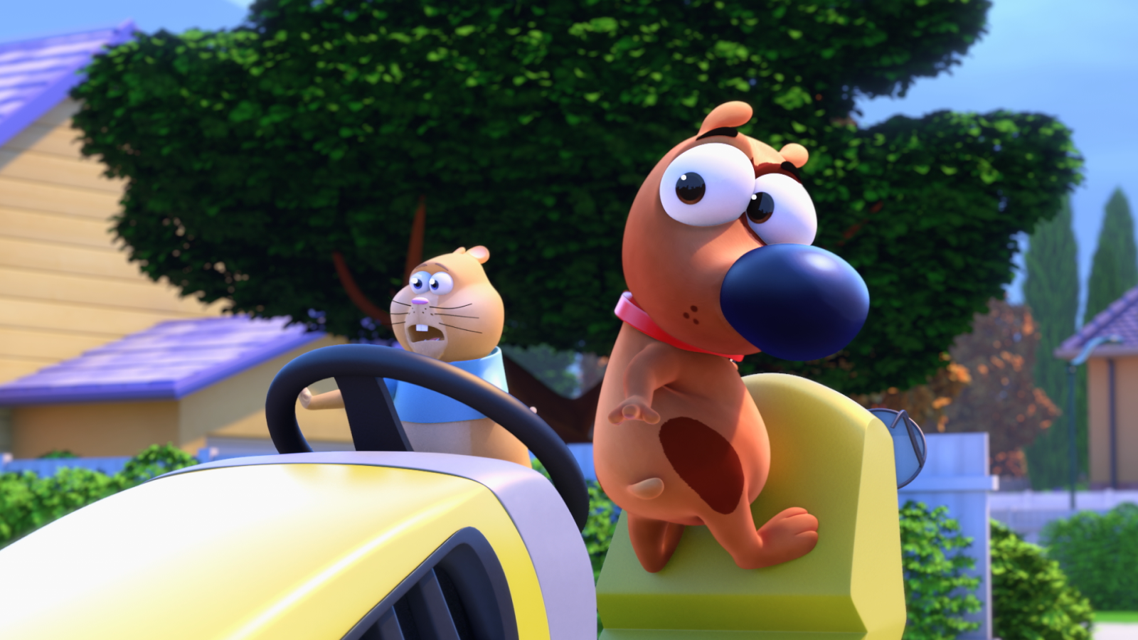 Colegas babuinos contra castillos hinchables - Pat el perro | Ver