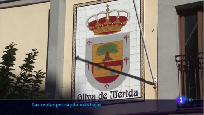 Noticias de Extremadura - Las rentas per cápita más bajas