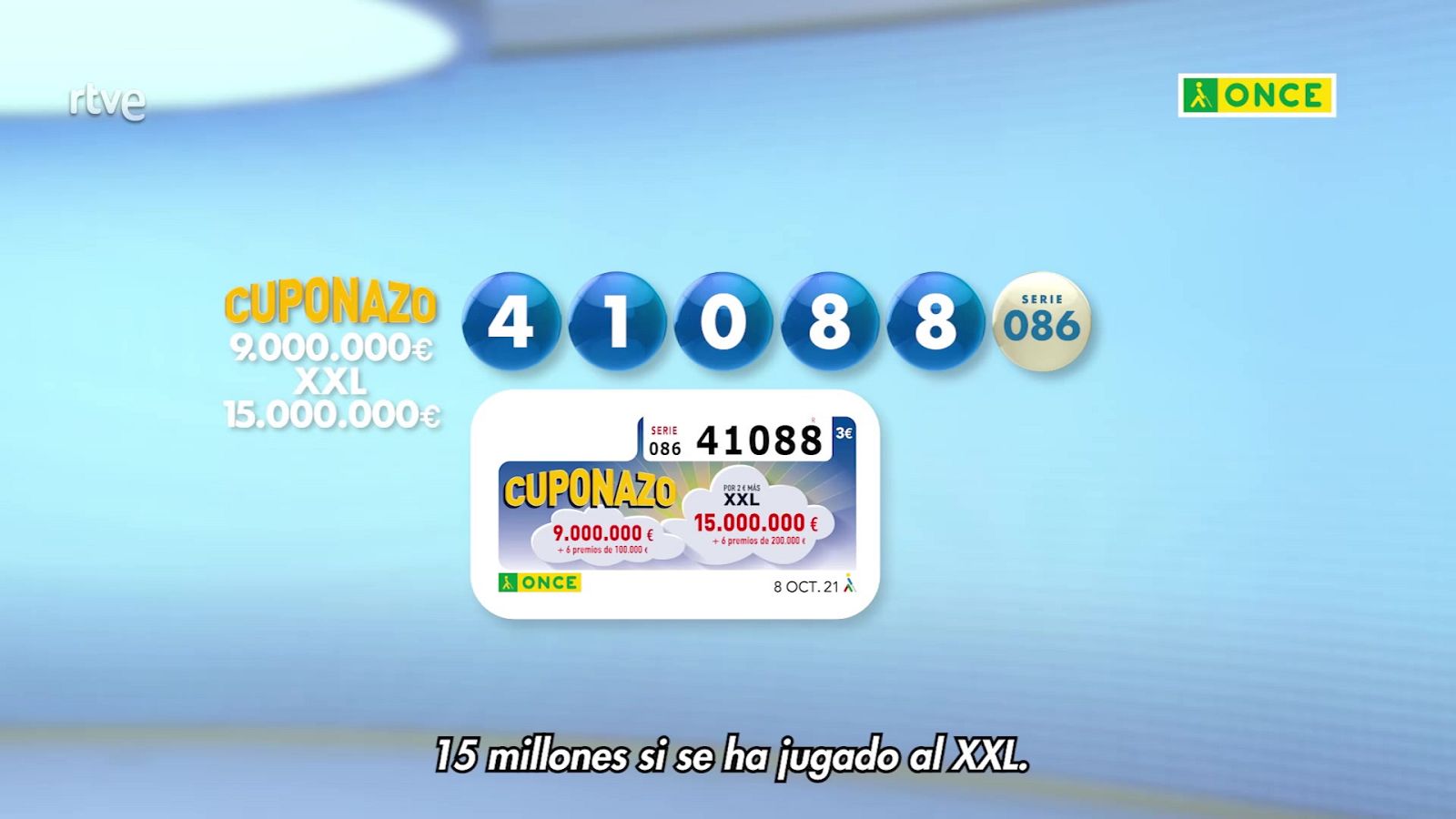 Sorteo ONCE - 08/10/21 - ver ahora