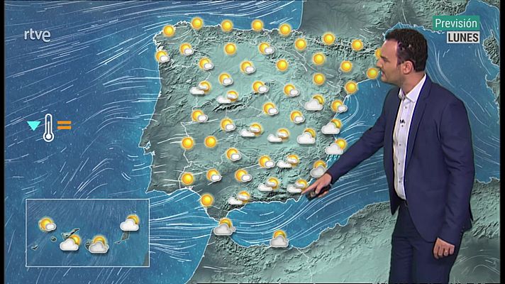 El tiempo - No se descartan chubascos localmente fuertes en litorales de Comunidad Valenciana y Cataluña