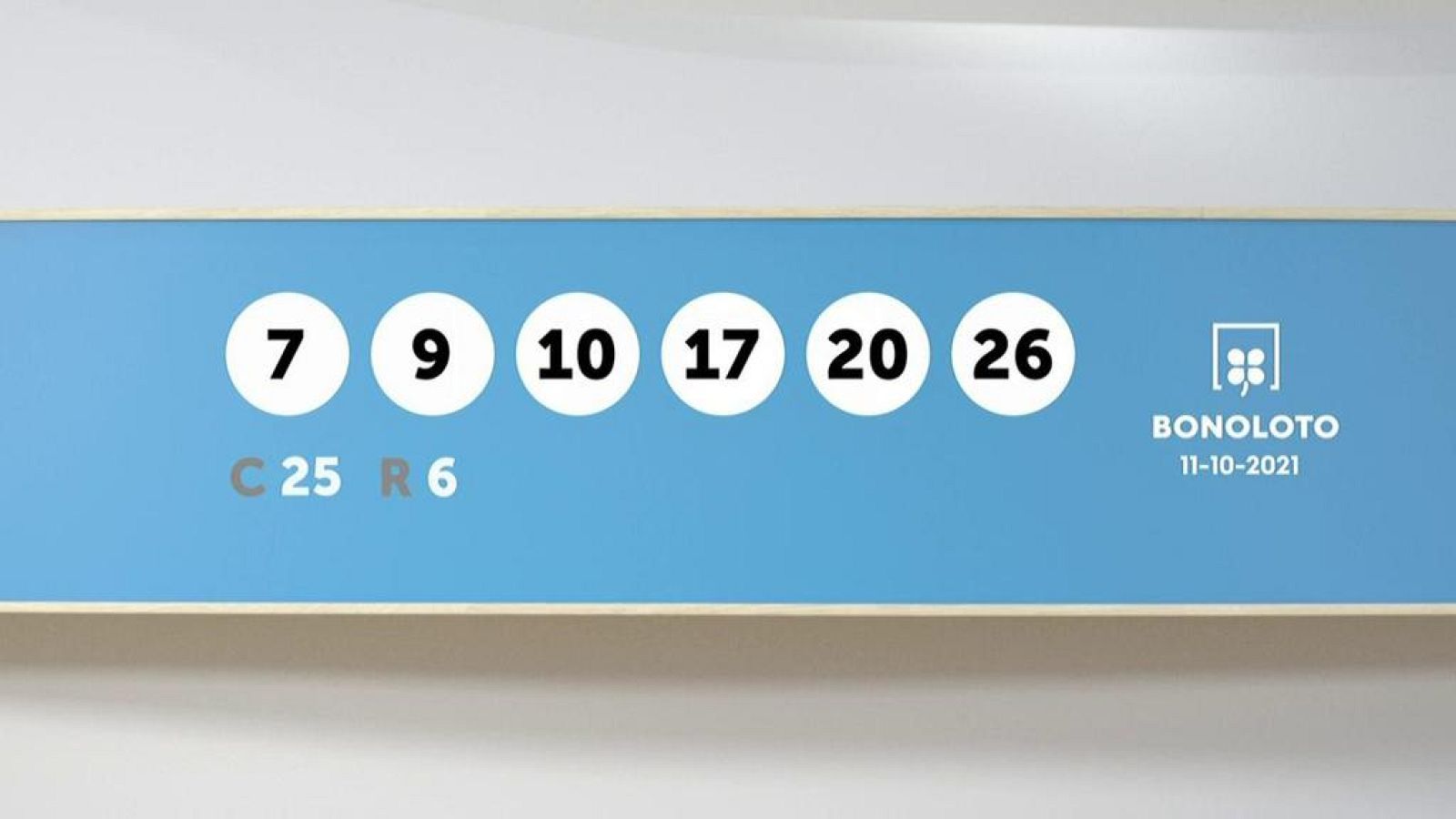 Sorteo de la Lotería Bonoloto del  11/10/2021 - Ver ahora