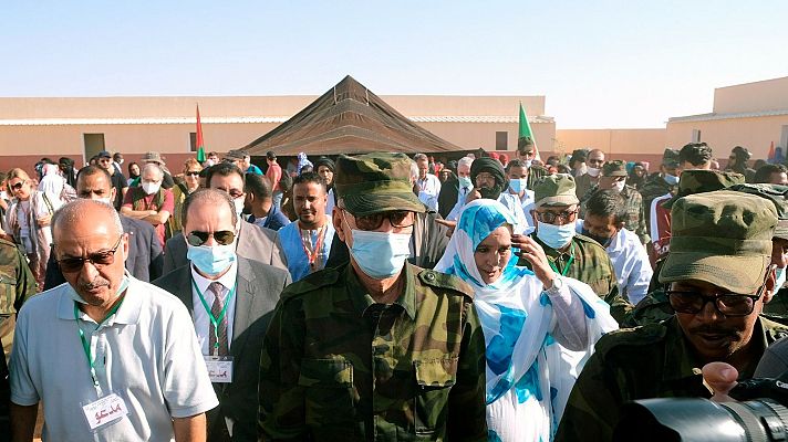 Telediario 1 - El líder del Frente Polisario, Brahim Gali, reaparece y pide que "España asuma su responsabilidad" con el Sáhara