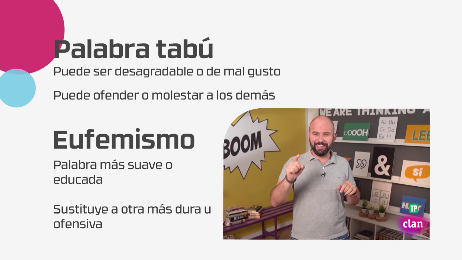Aprendemos en Clan - LENGUA - Palabras tabú y eufemismos - RTVE.es - Aprendemos en Clan | Ver