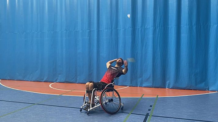 Telediario 2 - Bádminton | Rubén Nova, sin jugar tras la rotura de su silla