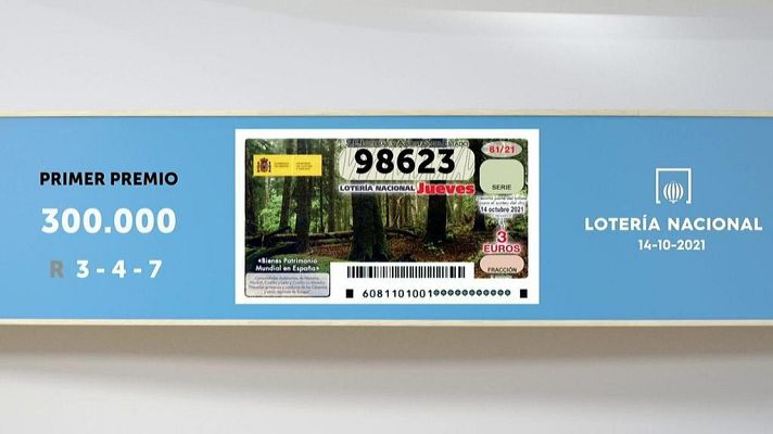 SELAE - Sorteo de la Lotería Nacional del 14/10/2021